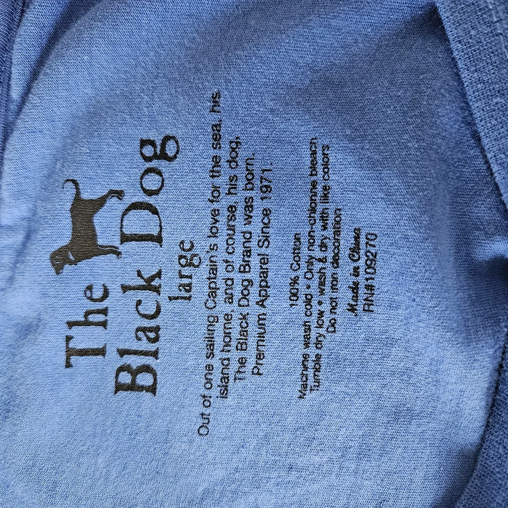 Swifties! The Black Dog Blue Long Sleeve Shirt with Black Silhouette - Picture 5 of 5